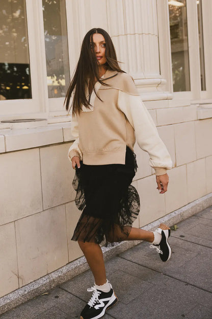 Where I Belong Midi Skirt in Black - FINAL SALE
