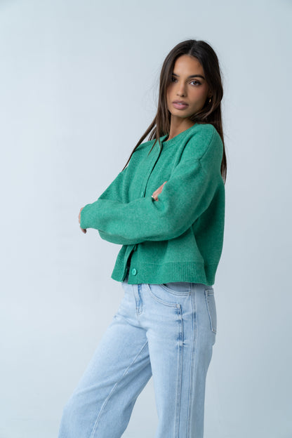 Valeria Oversized Sweater in Green