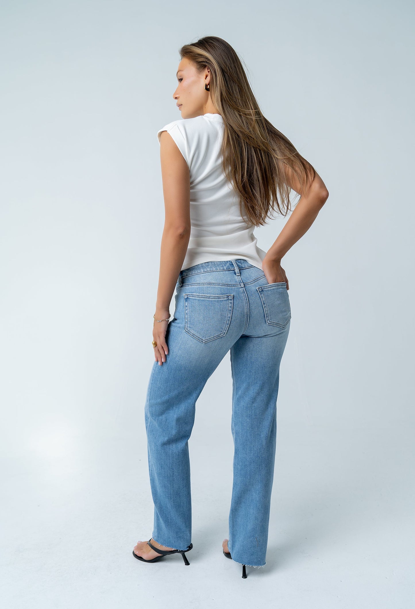 Johny Asymmetrical Top in White