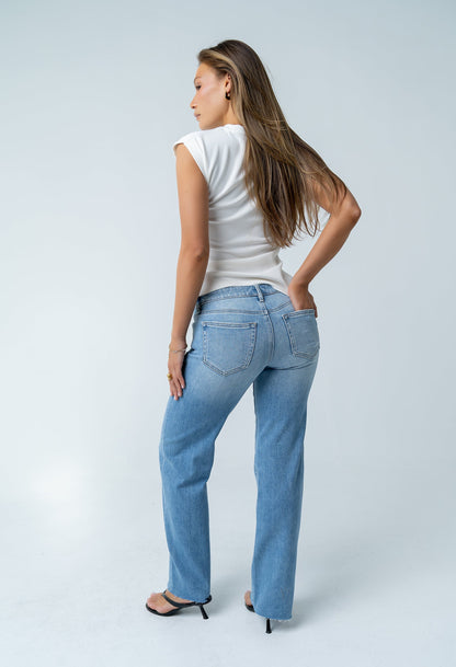 Johny Asymmetrical Top in White