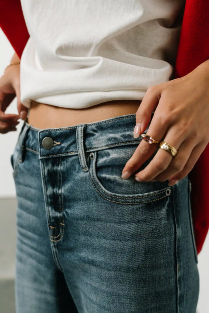 Colette Wide Leg Jeans in Medium Wash - FINAL SALE