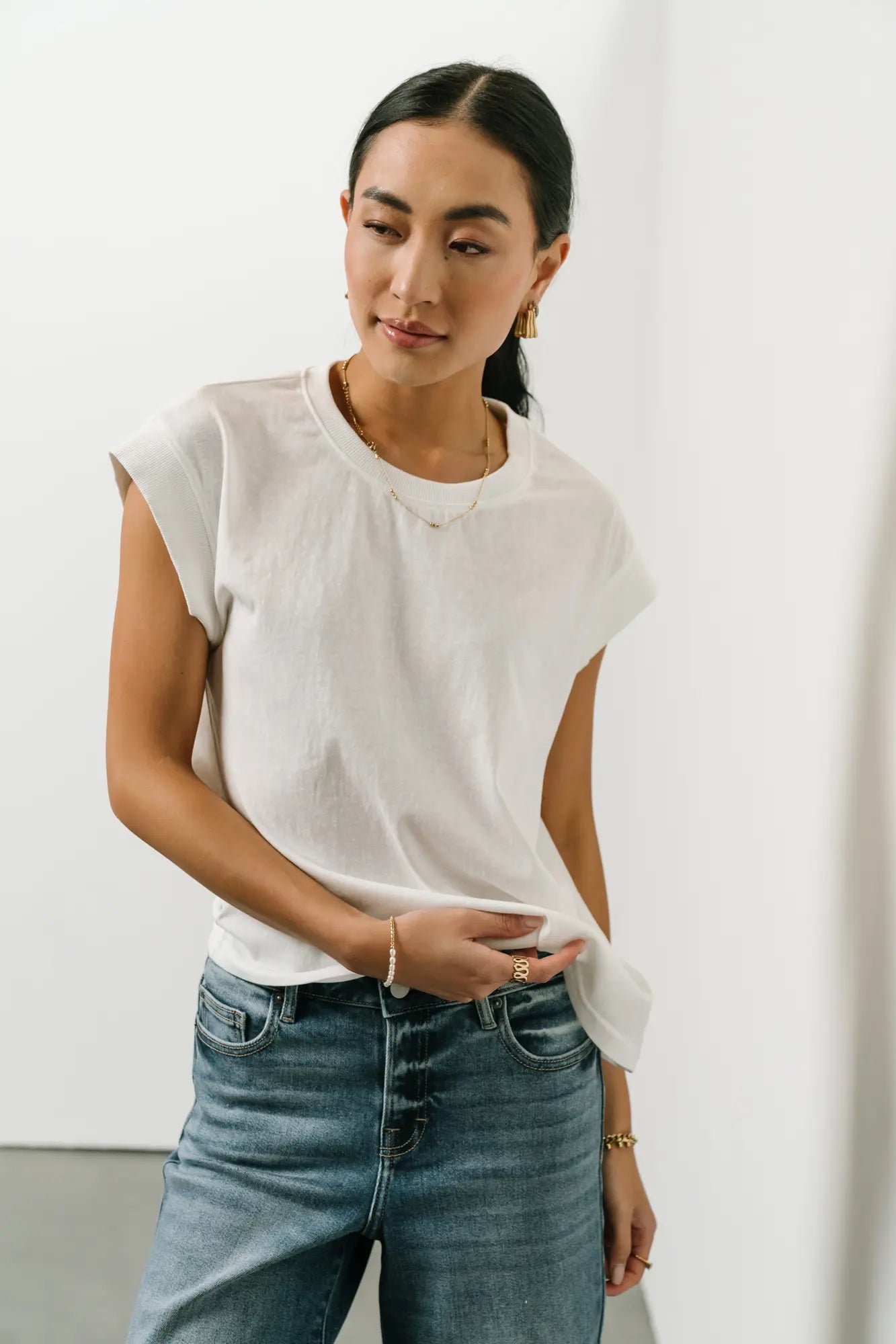 Arlo Top in White - FINAL SALE