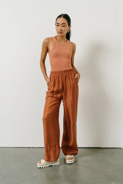 Jennilyn Pants in Terracotta - FINAL SALE