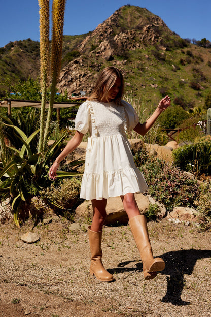 Mei Smocked Mini Dress - FINAL SALE