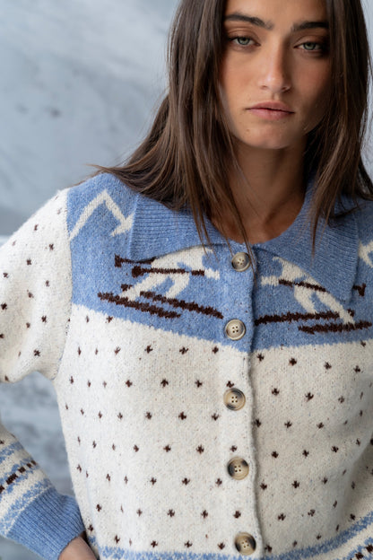 Henry Collared Knit Cardigan - FINAL SALE