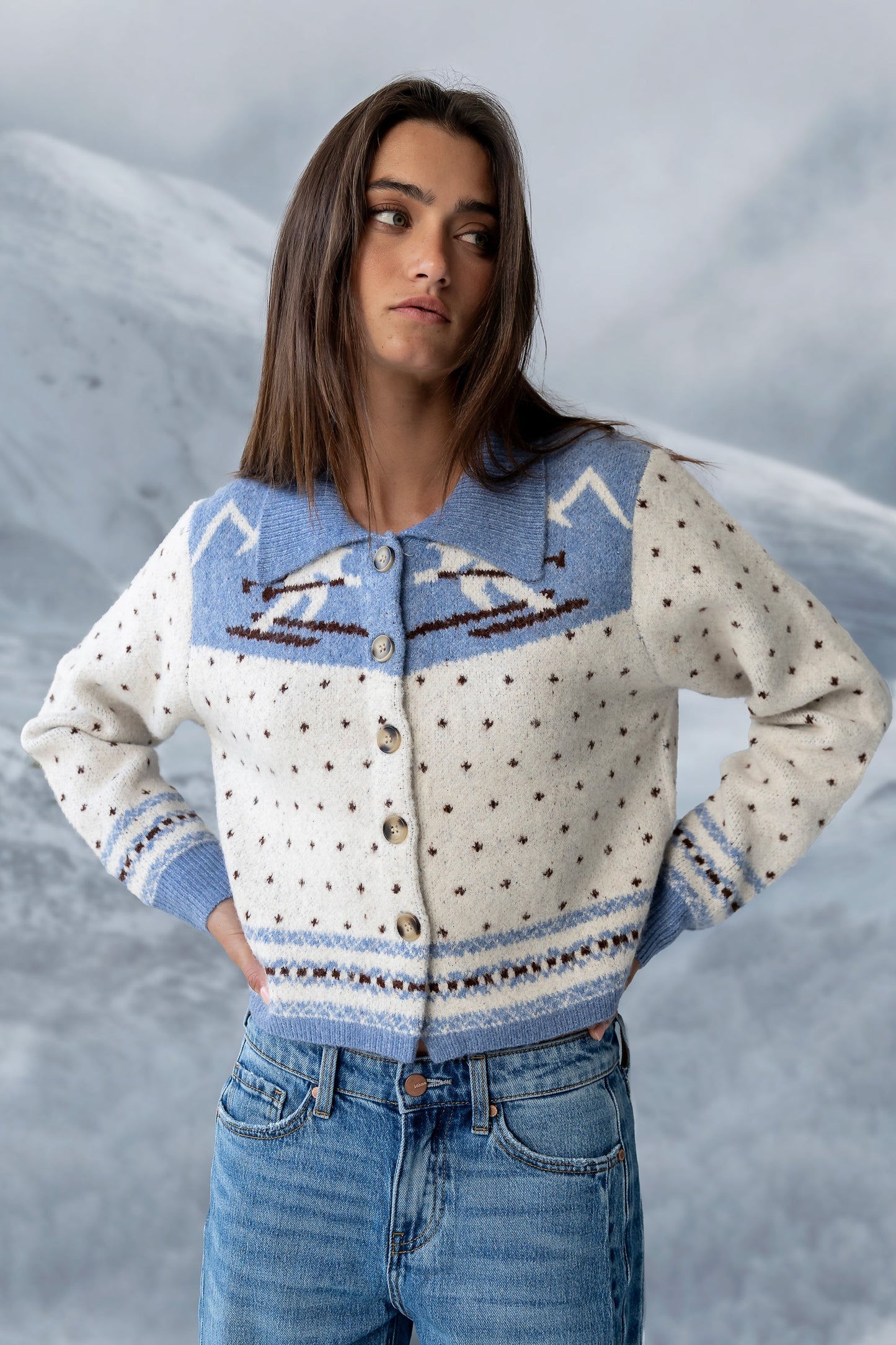 Henry Collared Knit Cardigan - FINAL SALE