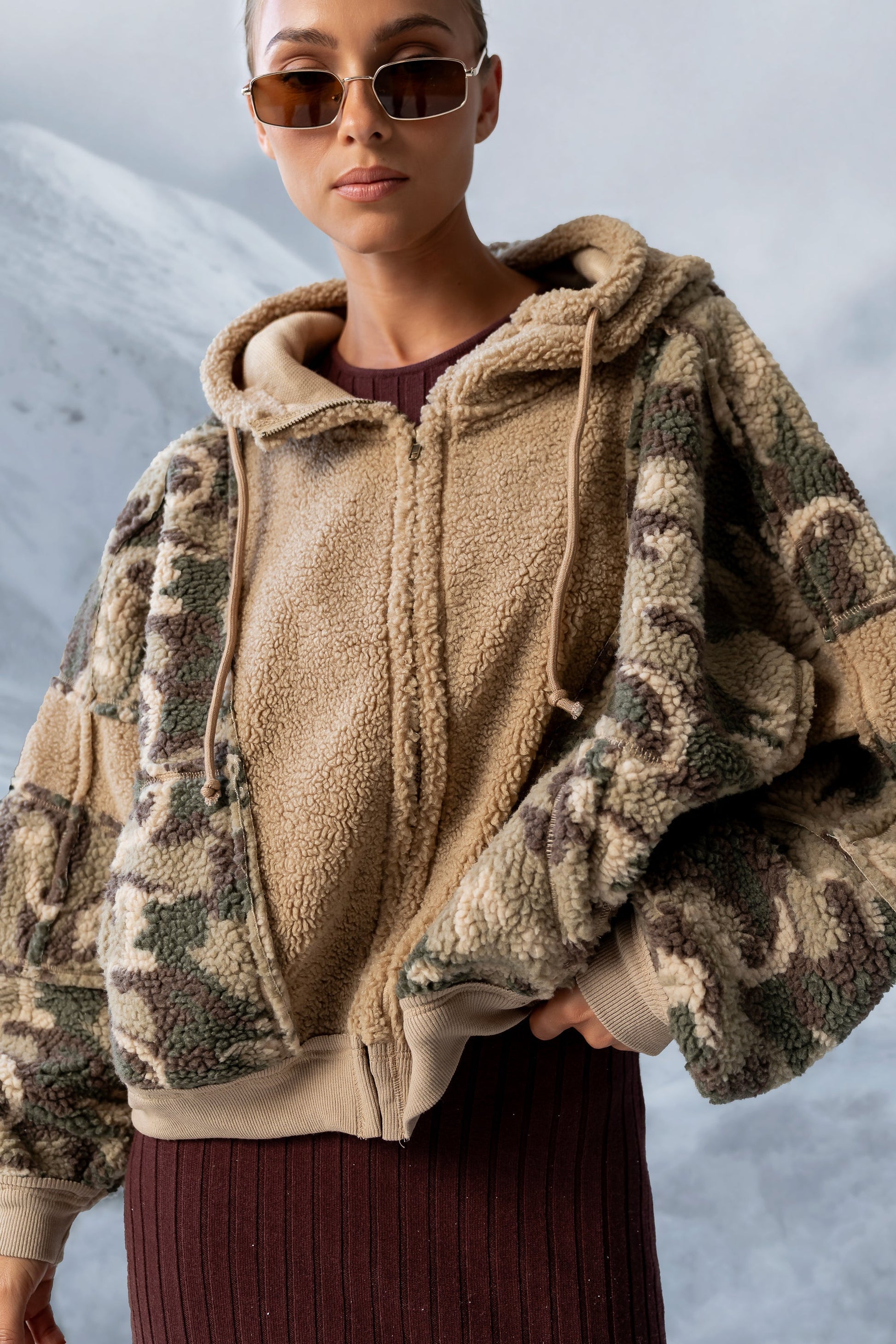 Lennox Oversized Sherpa Jacket - FINAL SALE