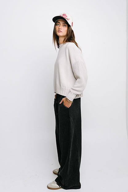 Payton Knit Sweater in Bone - FINAL SALE